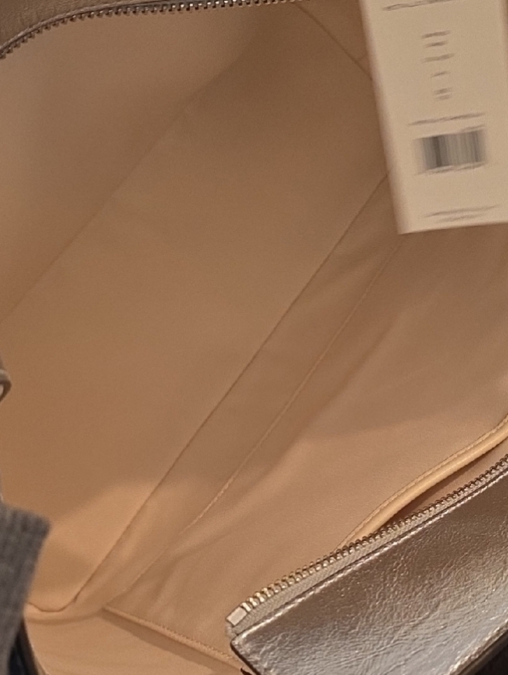 Nwt Tory Burch Metallic Gunmetal Tote - Picture 13 of 13